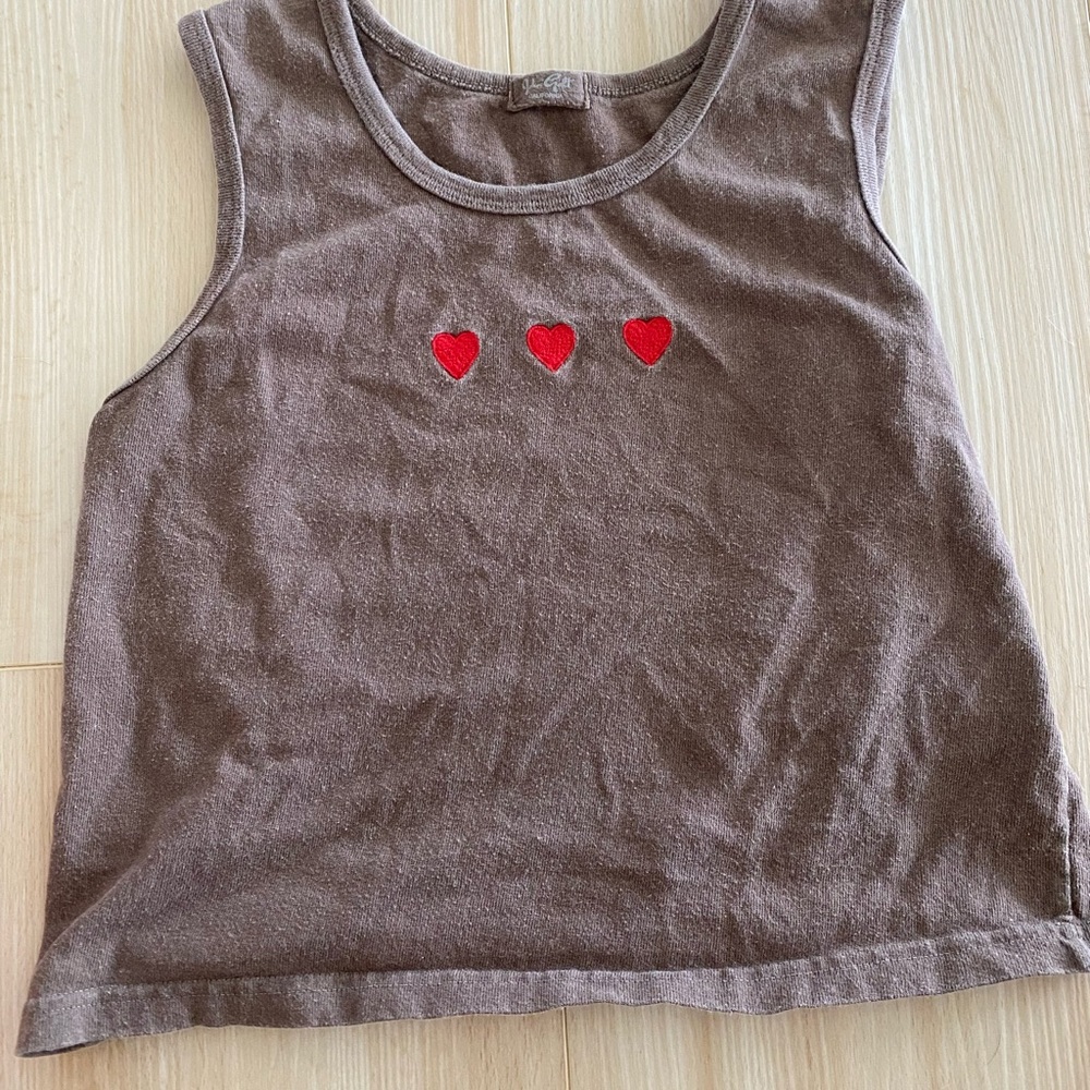 Brandy Melville Heart Tank Top